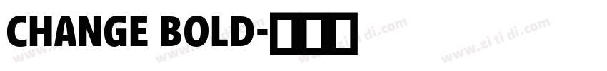 CHANGE BOLD字体转换